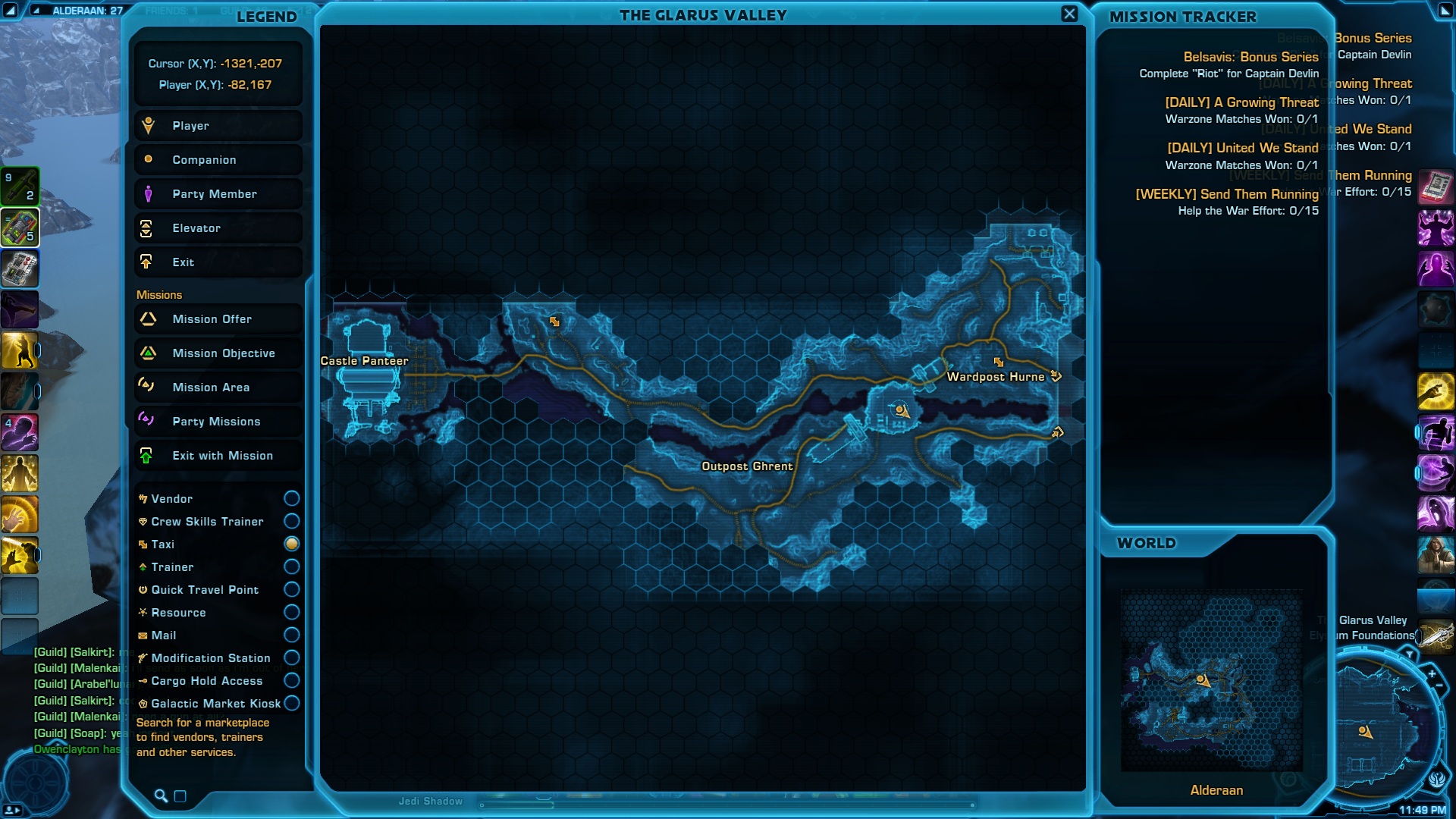 Alderaan Presence Datacron Map Location